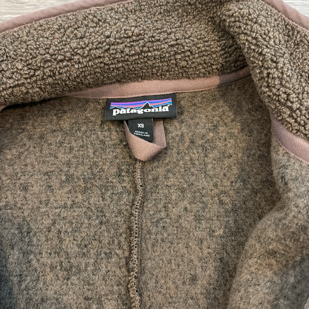 Patagonia Women’s Reclaimed Fleece Pullover Half Zip Topsoil Brown Xsmall - Picture 4 of 5